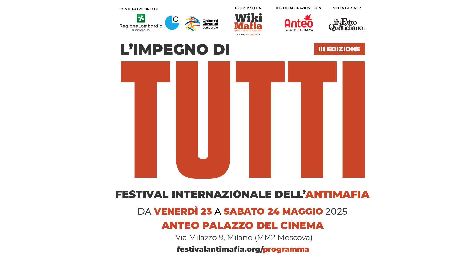 3° edizione Festival Internazionale dell'Antimafia
